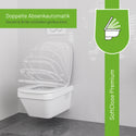 WC-Sitz D260 D-Form Weiß mit Absenkautomatik, u.a. für Duravit D-Code