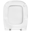 WC-Sitz D260 D-Form Weiß mit Absenkautomatik, u.a. für Duravit D-Code