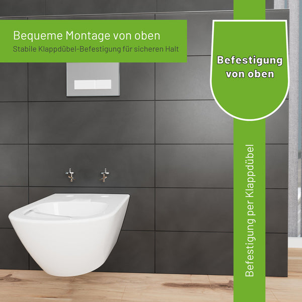 WC-Sitz D230 D-Form Weiß mit Absenkautomatik, u.a. für Duravit Starck 3